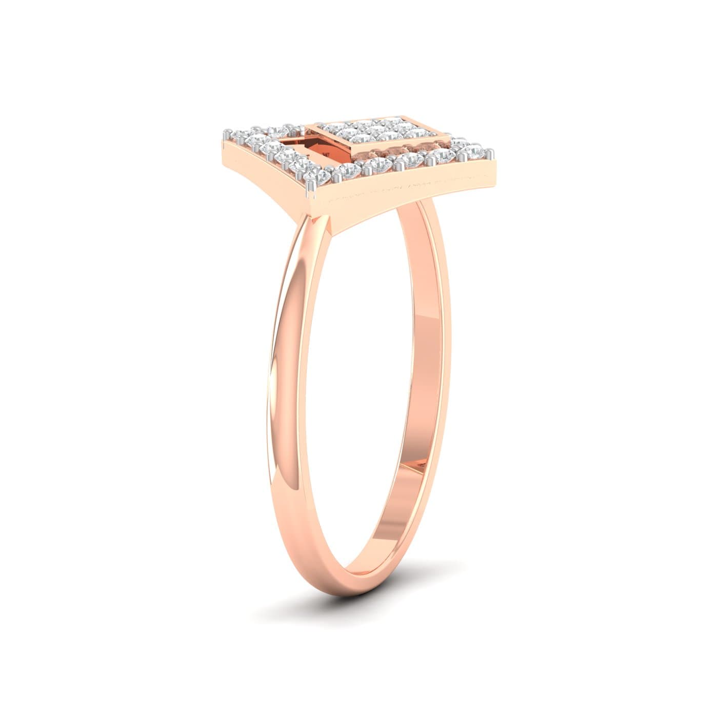 Quadrat Multi Stone Diamond Ring