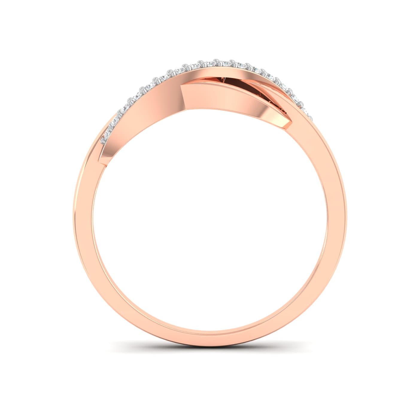 Wavy Diamond Delicate Ring