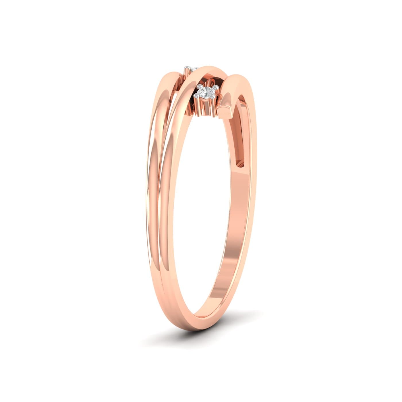 Two Stone Spring Diamond Ring