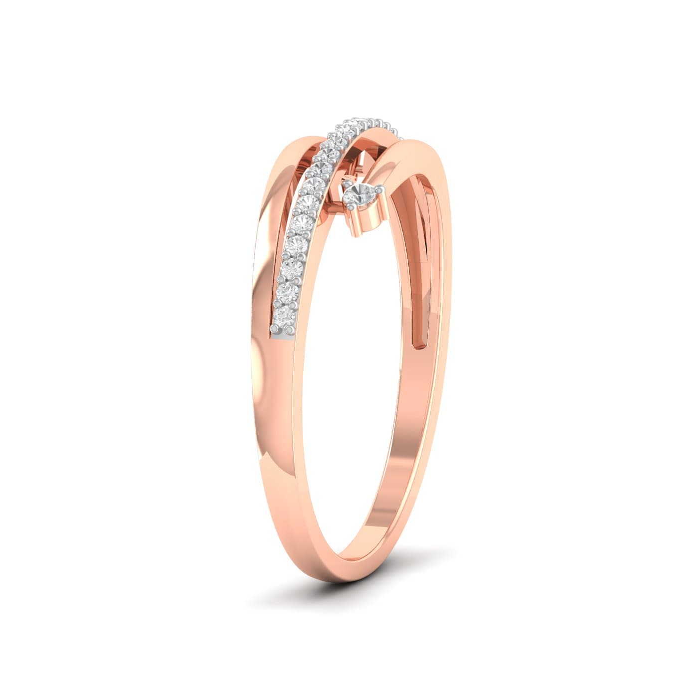 Half Eternity Spring Diamond Ring