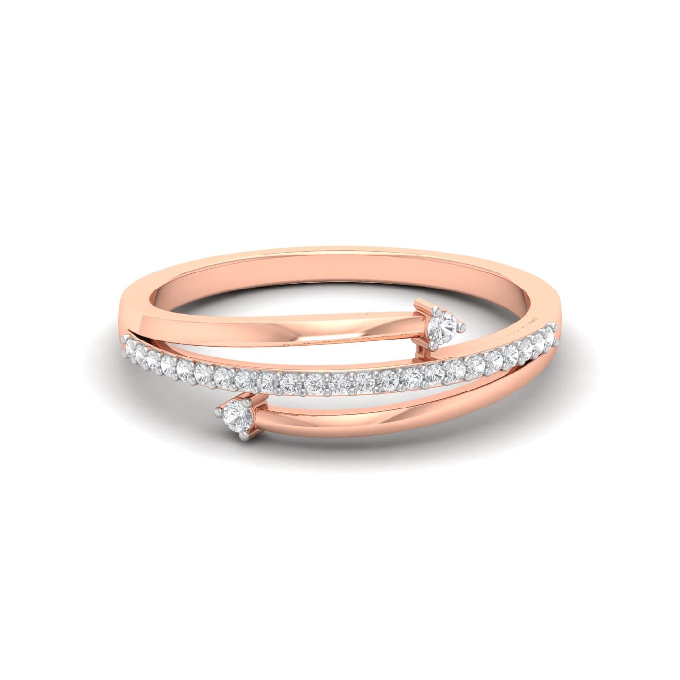 Half Eternity Spring Diamond Ring