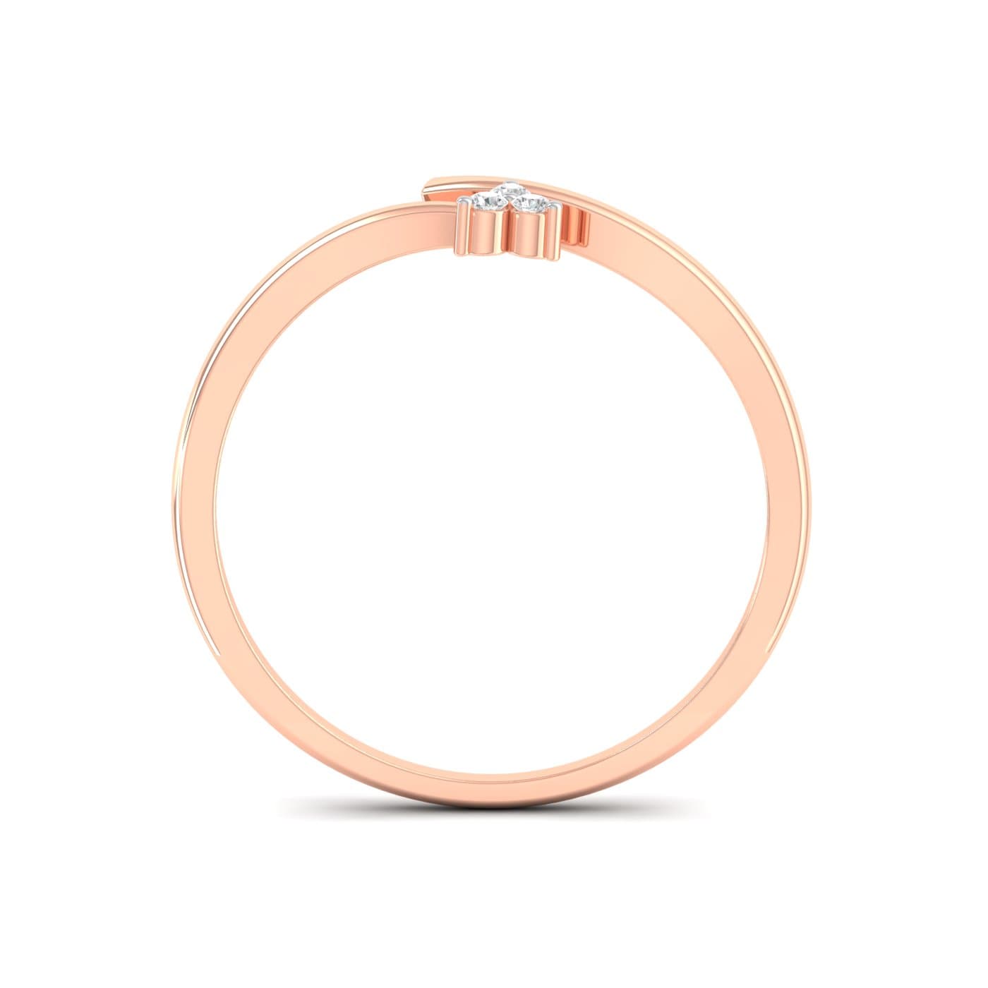 Three Stone Delicate Diamond Ring
