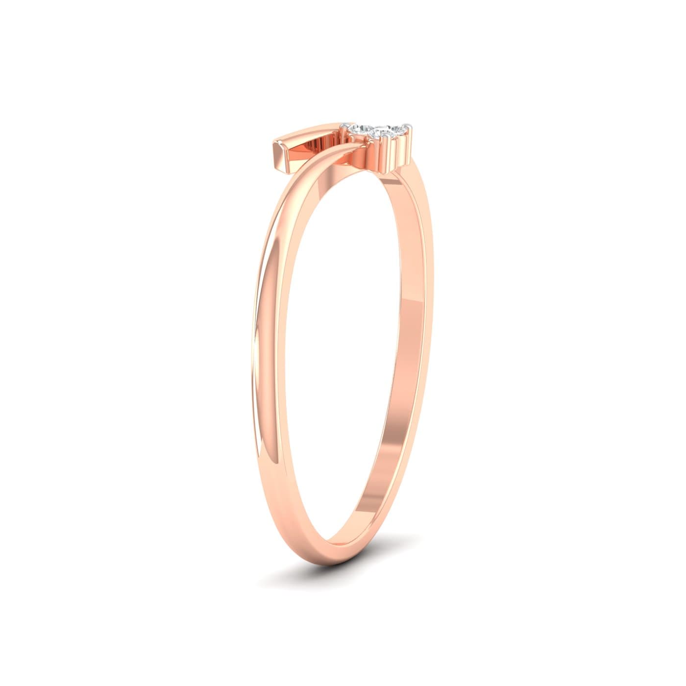 Three Stone Delicate Diamond Ring
