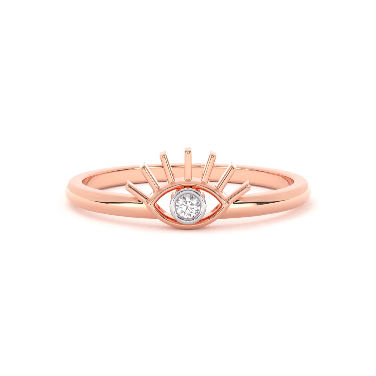 Evil Eye Guard Diamond Ring