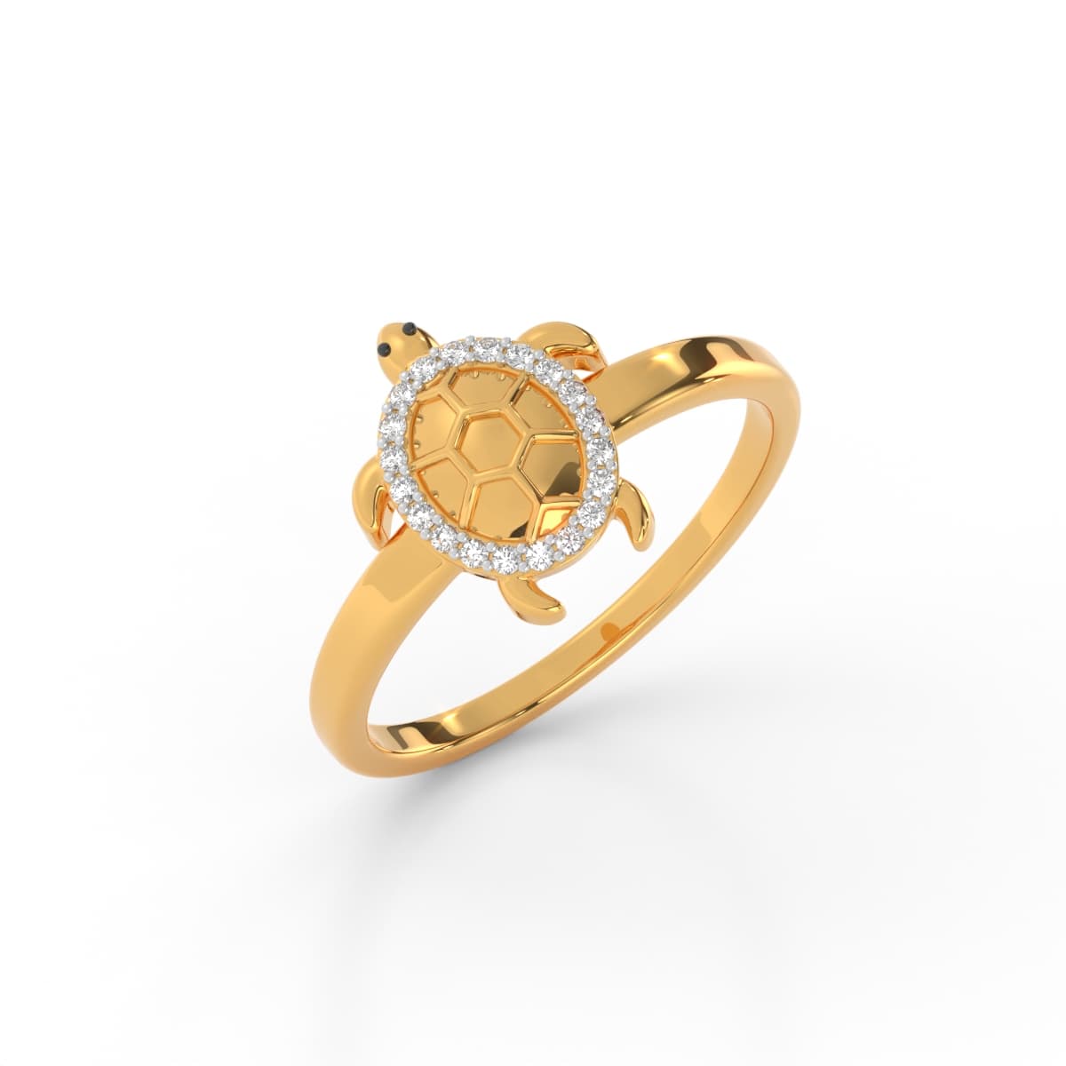 Diamond Terrapin Ring For Men