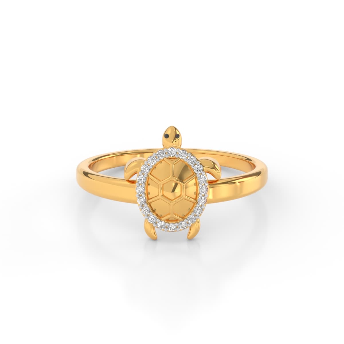 Diamond Terrapin Ring For Men