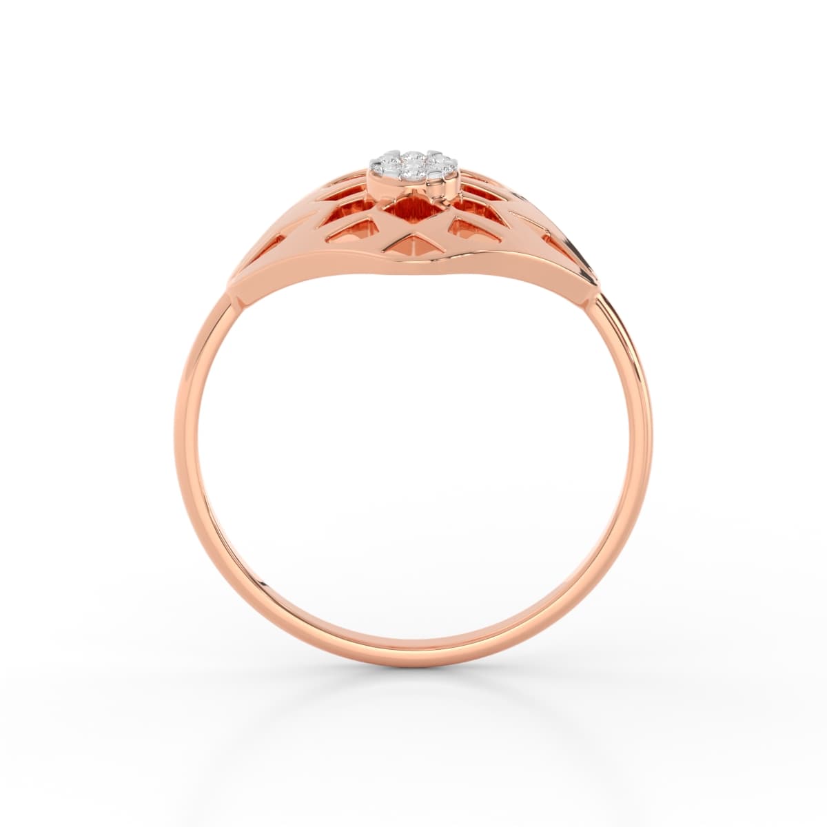 Carving Style Diamond Ring