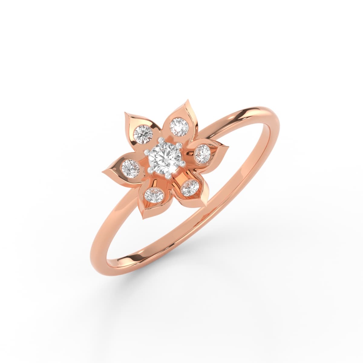Magnolia Magic Diamond Office Wear Ring