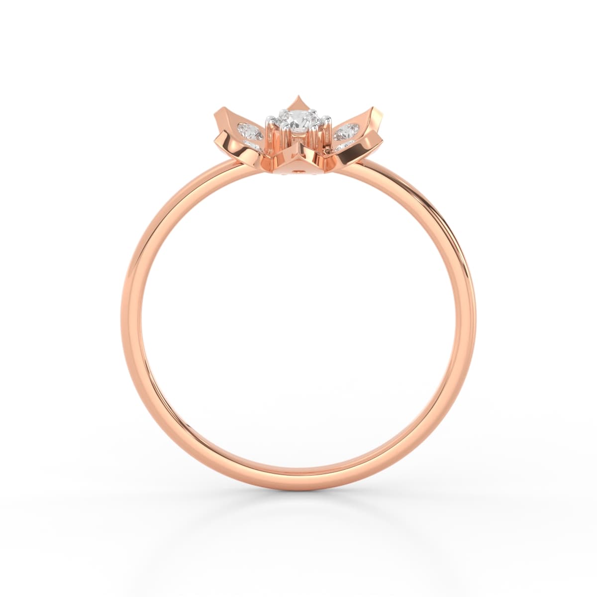 Magnolia Magic Diamond Office Wear Ring