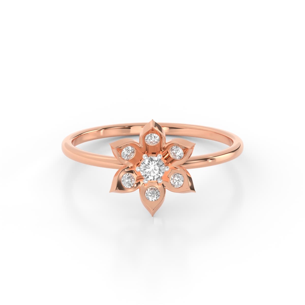 Magnolia Magic Diamond Office Wear Ring