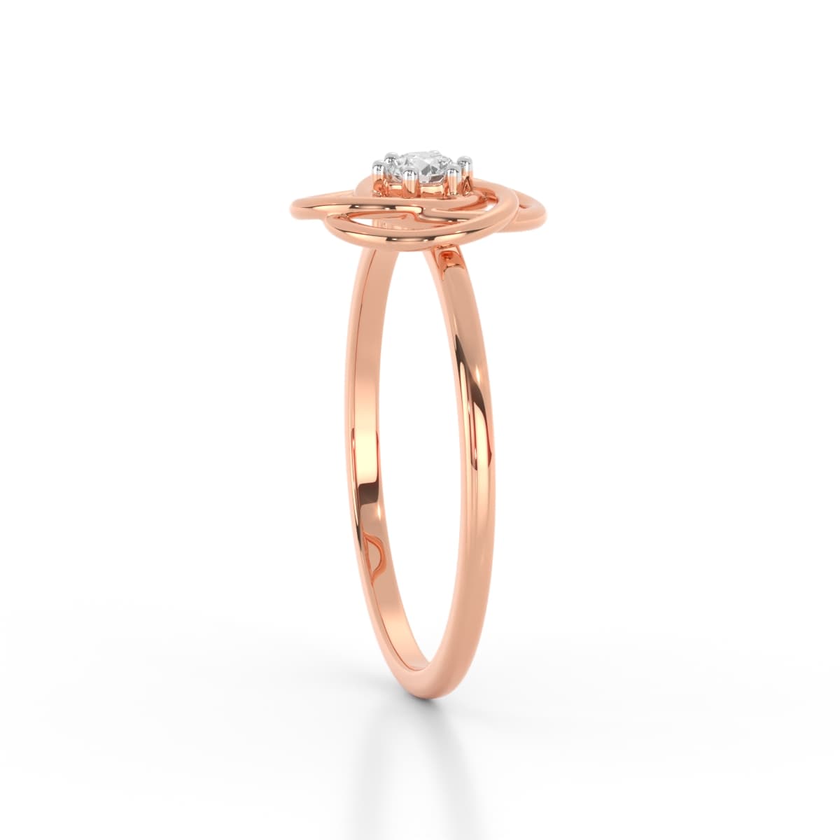 Circular Duo Solitaire Diamond Ring