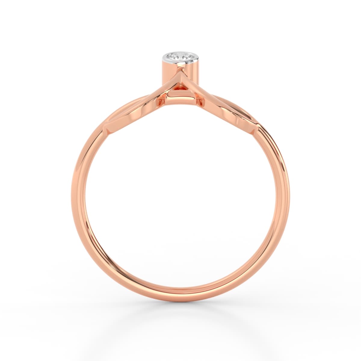Modern Geometric Diamond Ring