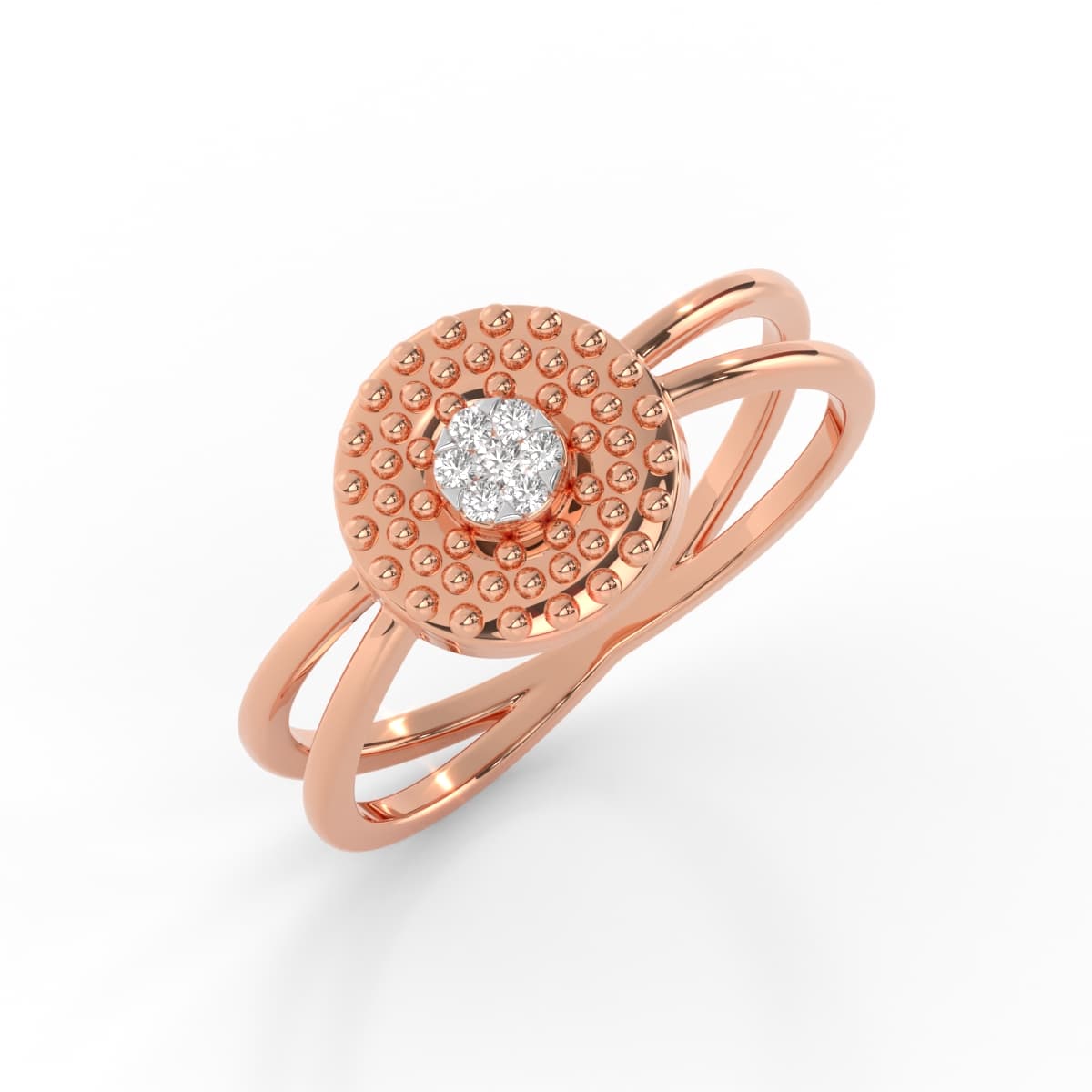 Diamond Ring With A Fancy Curve