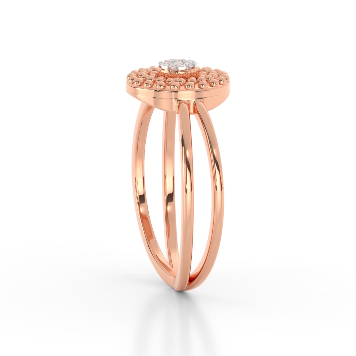 Diamond Ring With A Fancy Curve