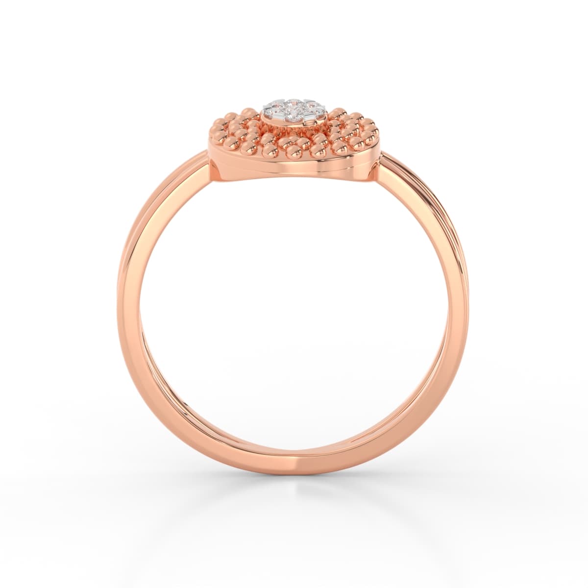 Diamond Ring With A Fancy Curve