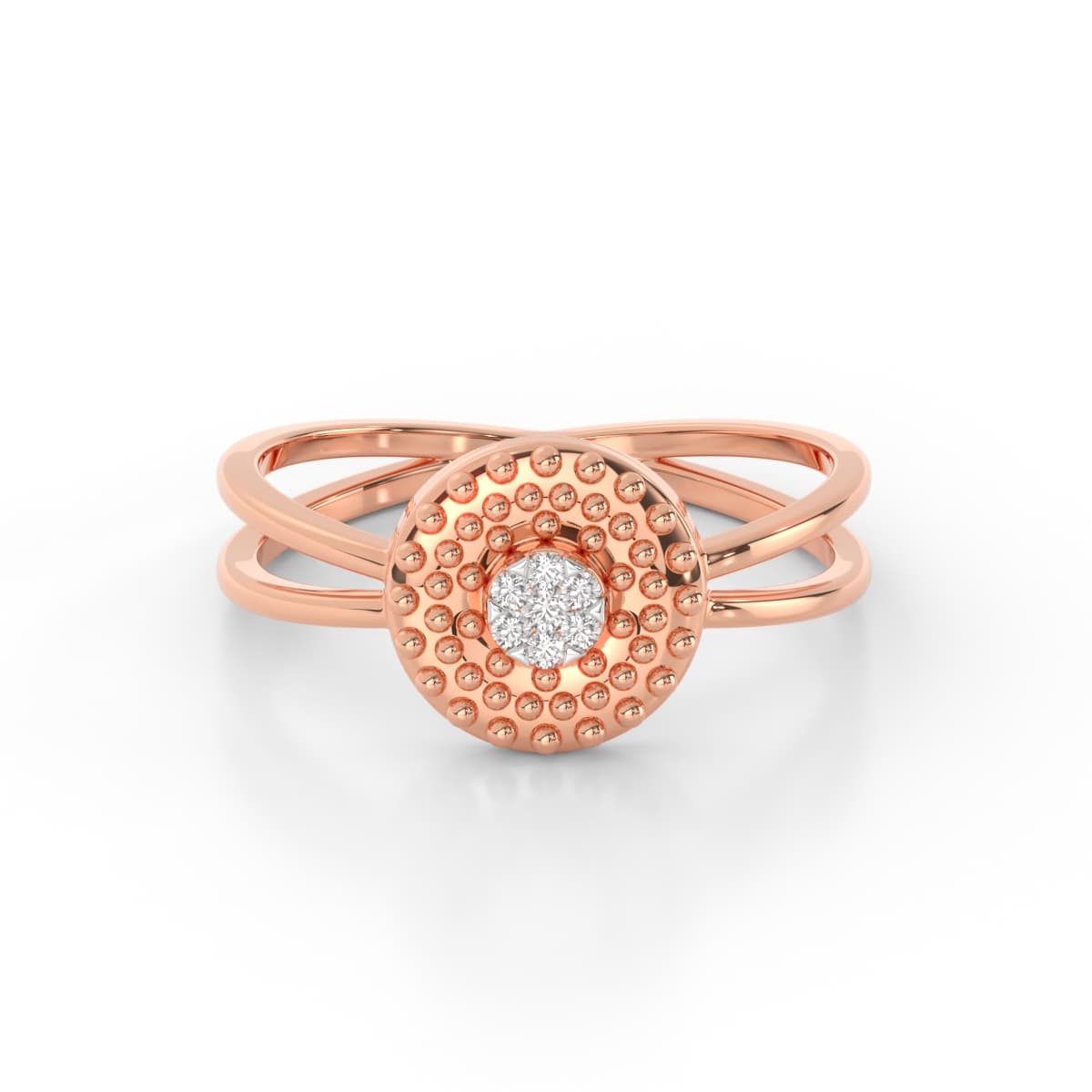Diamond Ring With A Fancy Curve