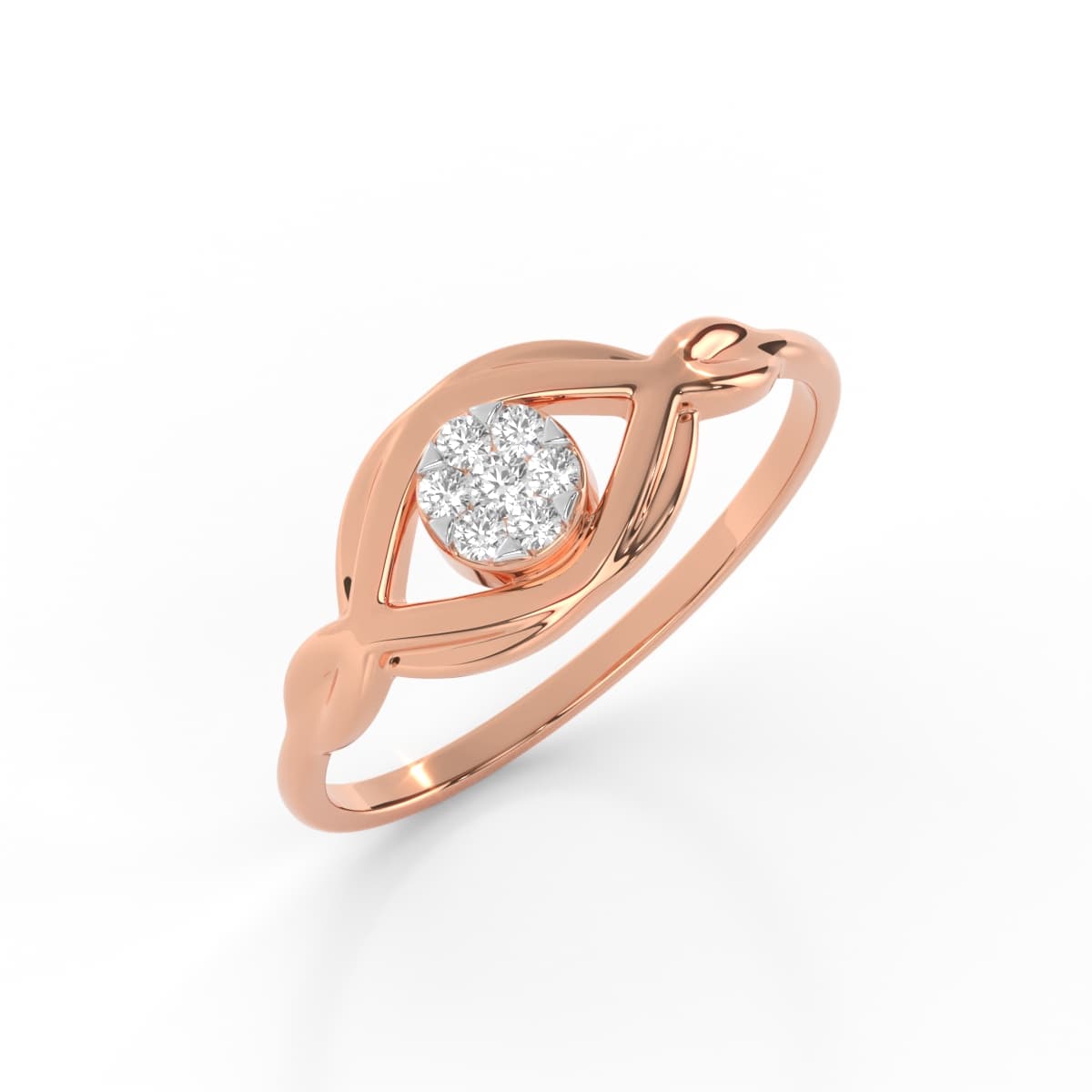 Evil Eye Glamour Diamond Ring