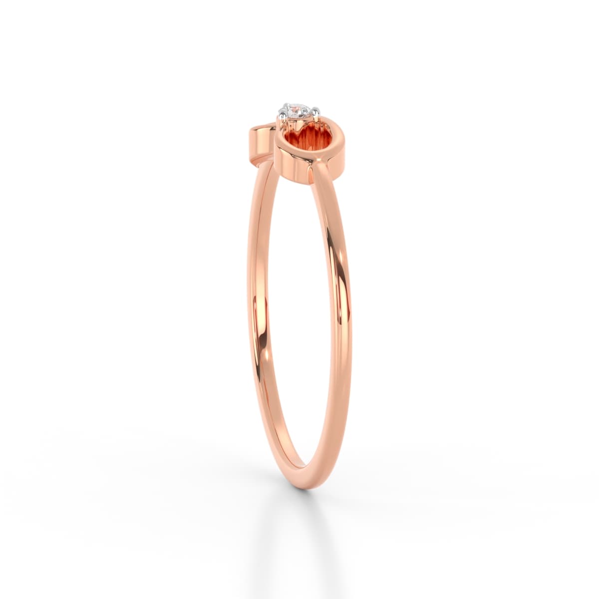 Diamond Leaf Vine Ring