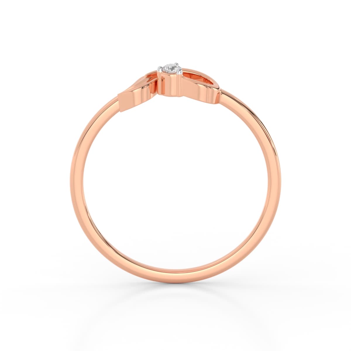 Diamond Leaf Vine Ring