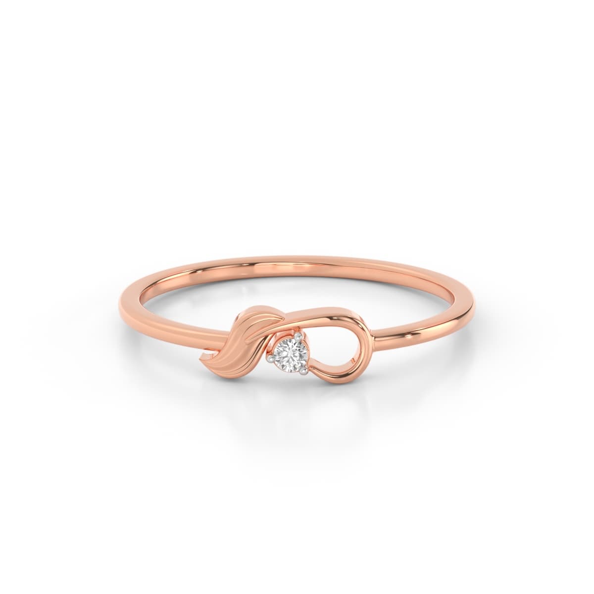 Diamond Leaf Vine Ring