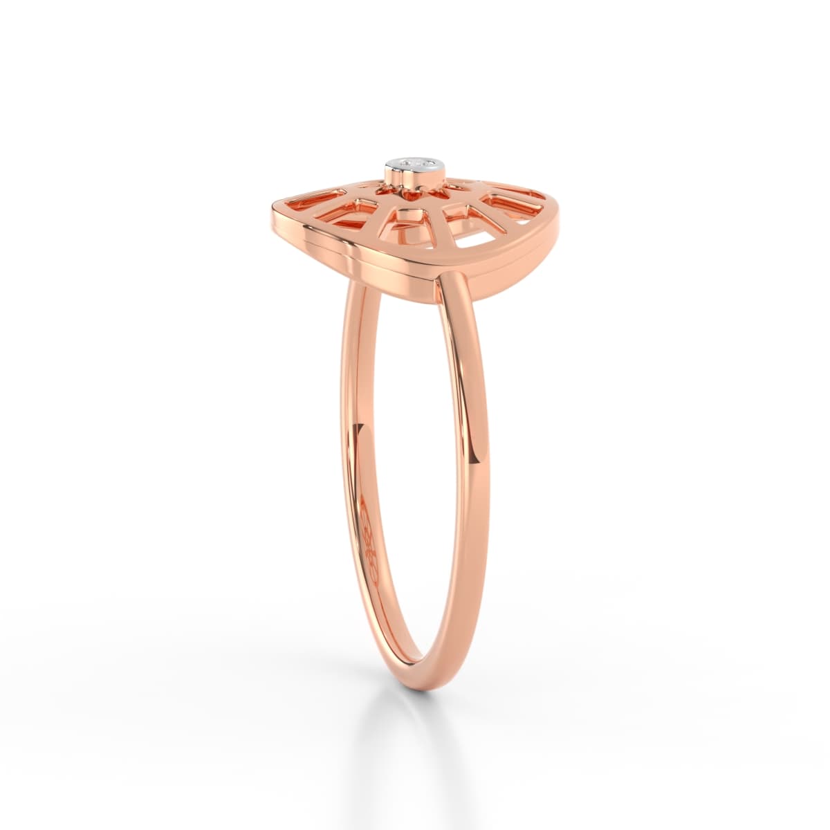 Elegant Wheel Diamond Ring