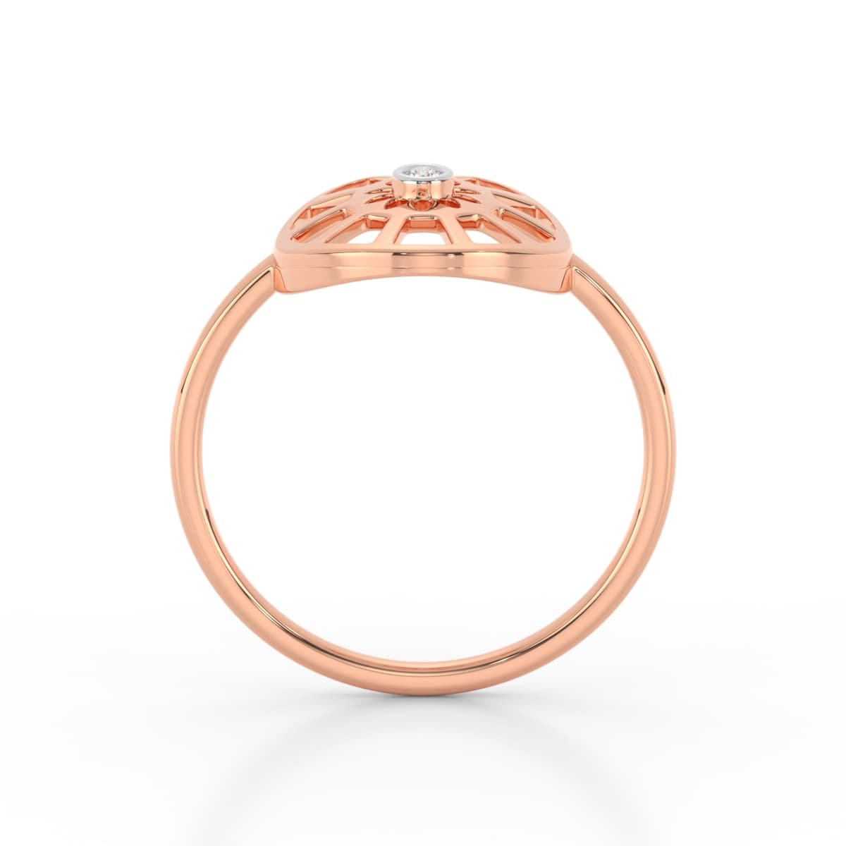 Elegant Wheel Diamond Ring