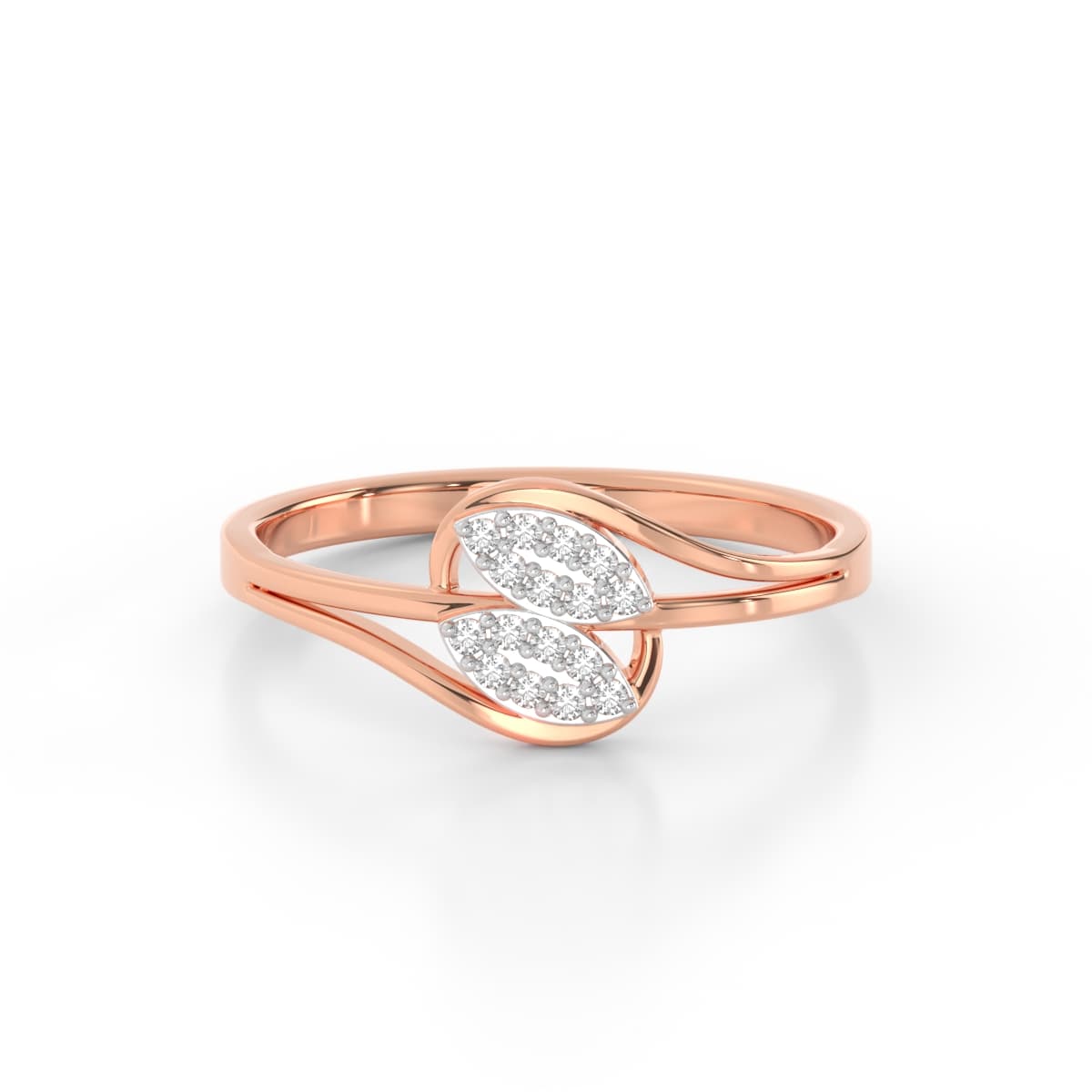 Delicate Petal Diamond Ring