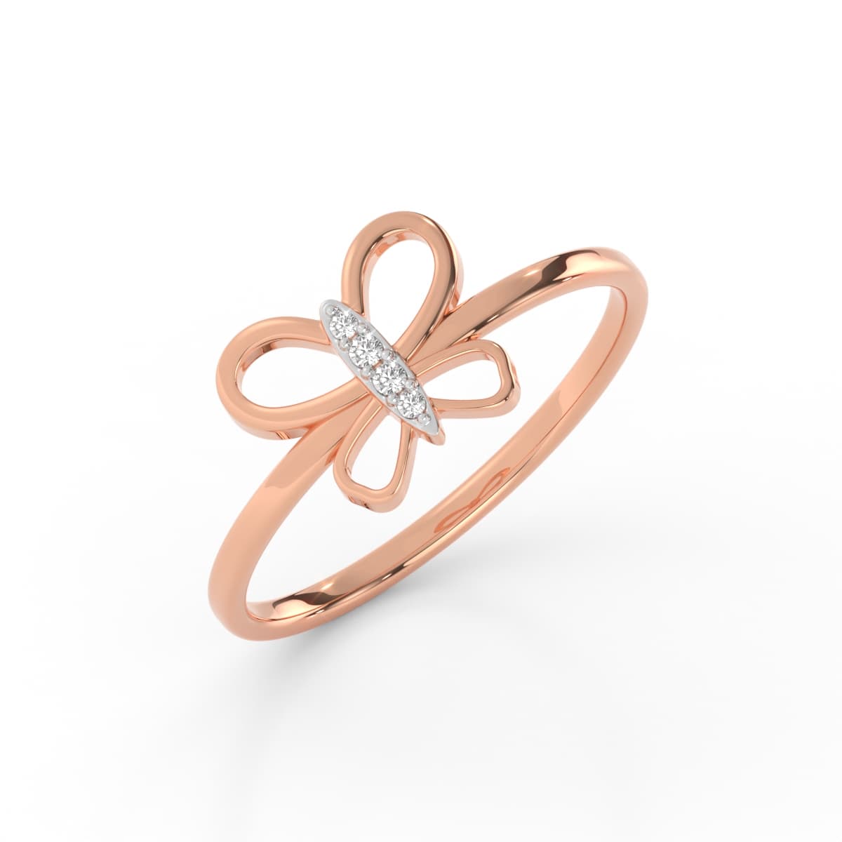 Butterfly Flutter Diamond Ring