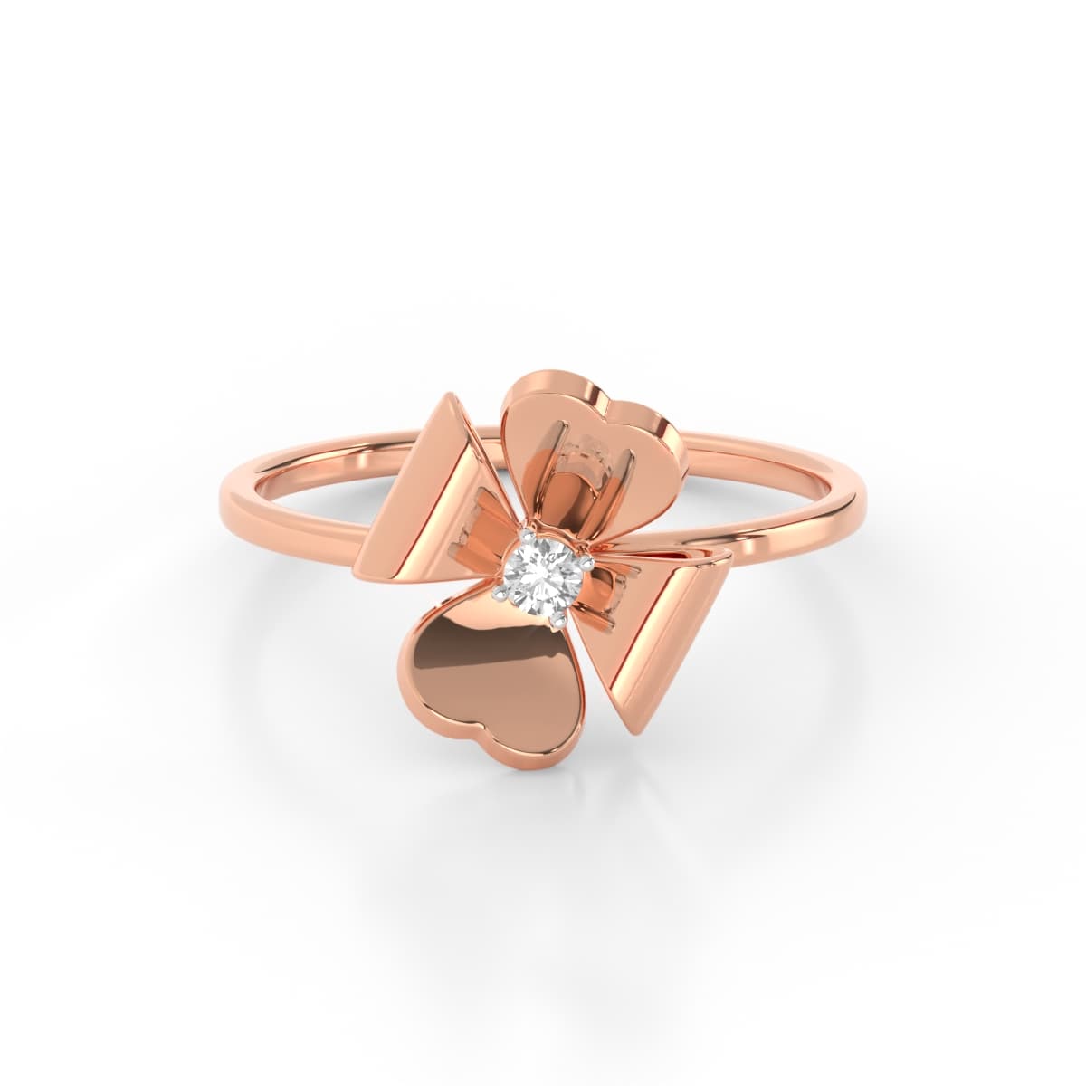 Sparkling Diamond Daisy Ring