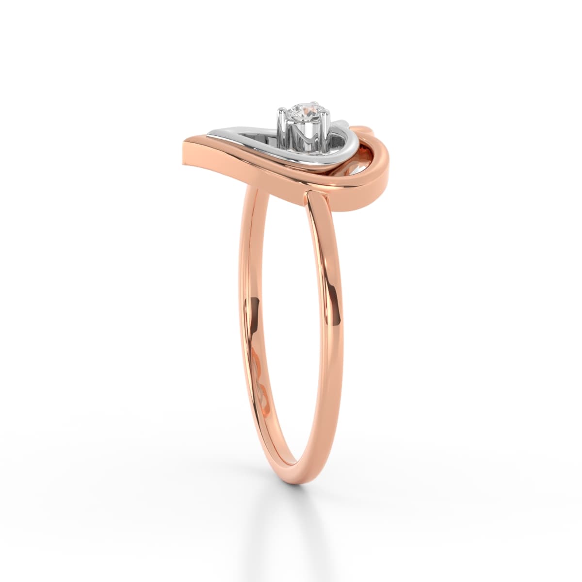 Duo Heart Diamond Ring