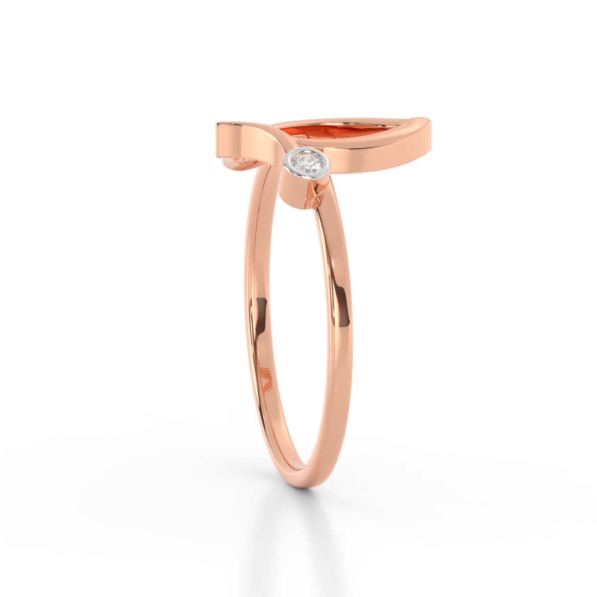 Delicate Butterfly Diamond Ring