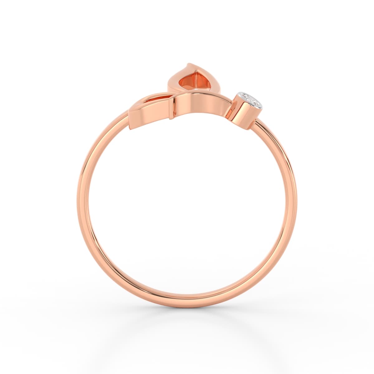 Delicate Butterfly Diamond Ring