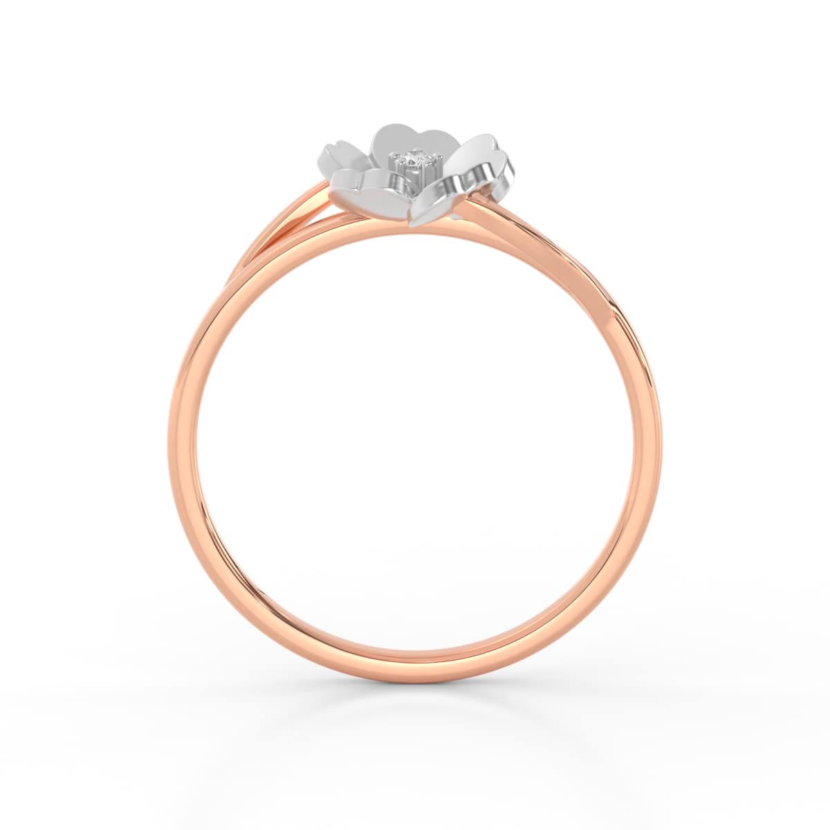 Whimsical Floral Diamond Ring