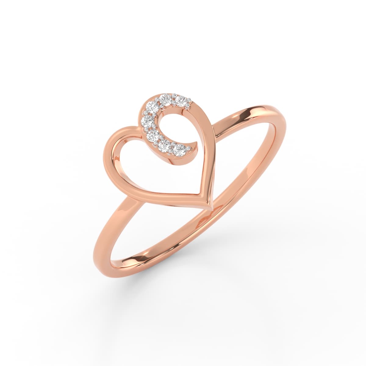 Love Heart Diamond Ring
