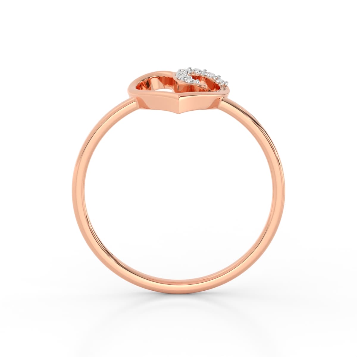 Love Heart Diamond Ring