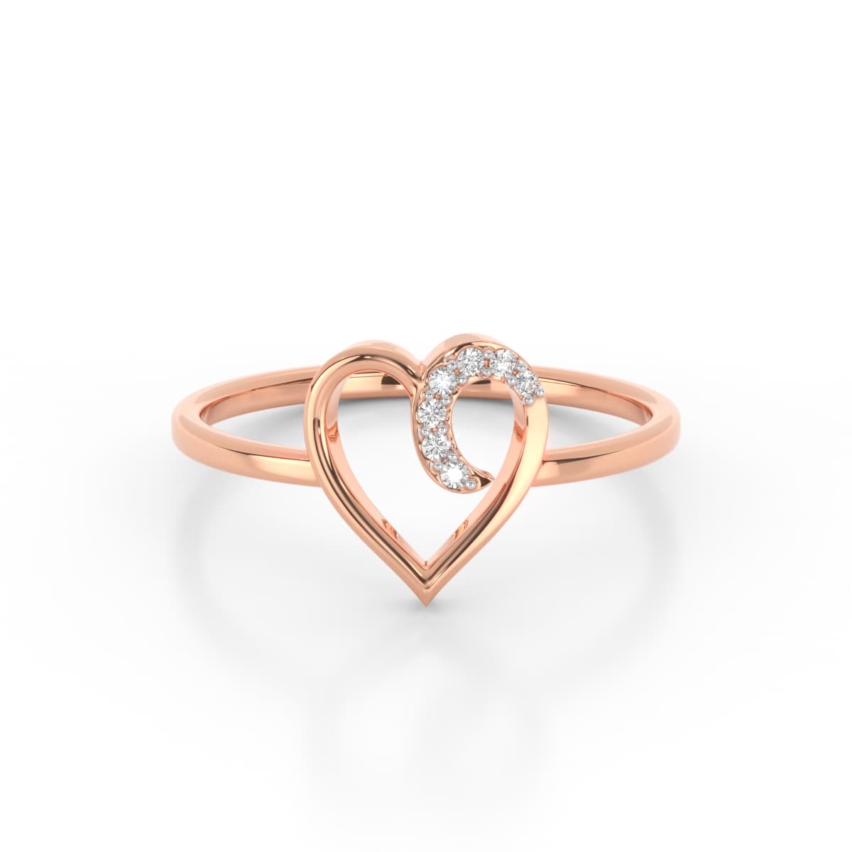 Love Heart Diamond Ring