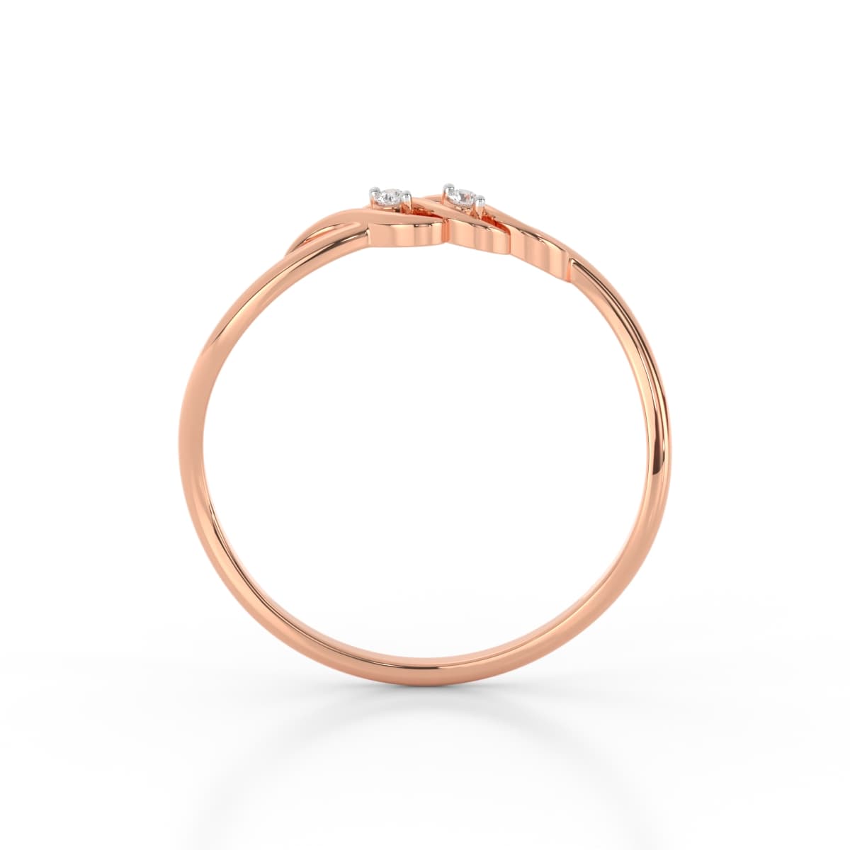 Delicate Waves Diamond Ring