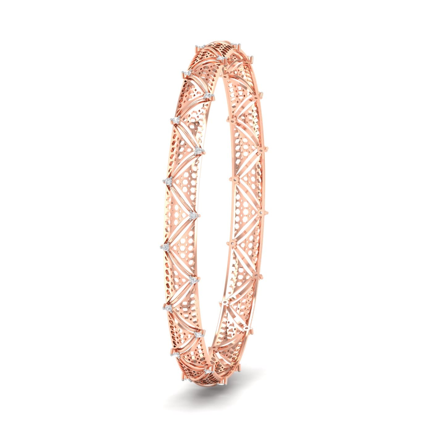 Aarohi Cut Out Diamond Bangles