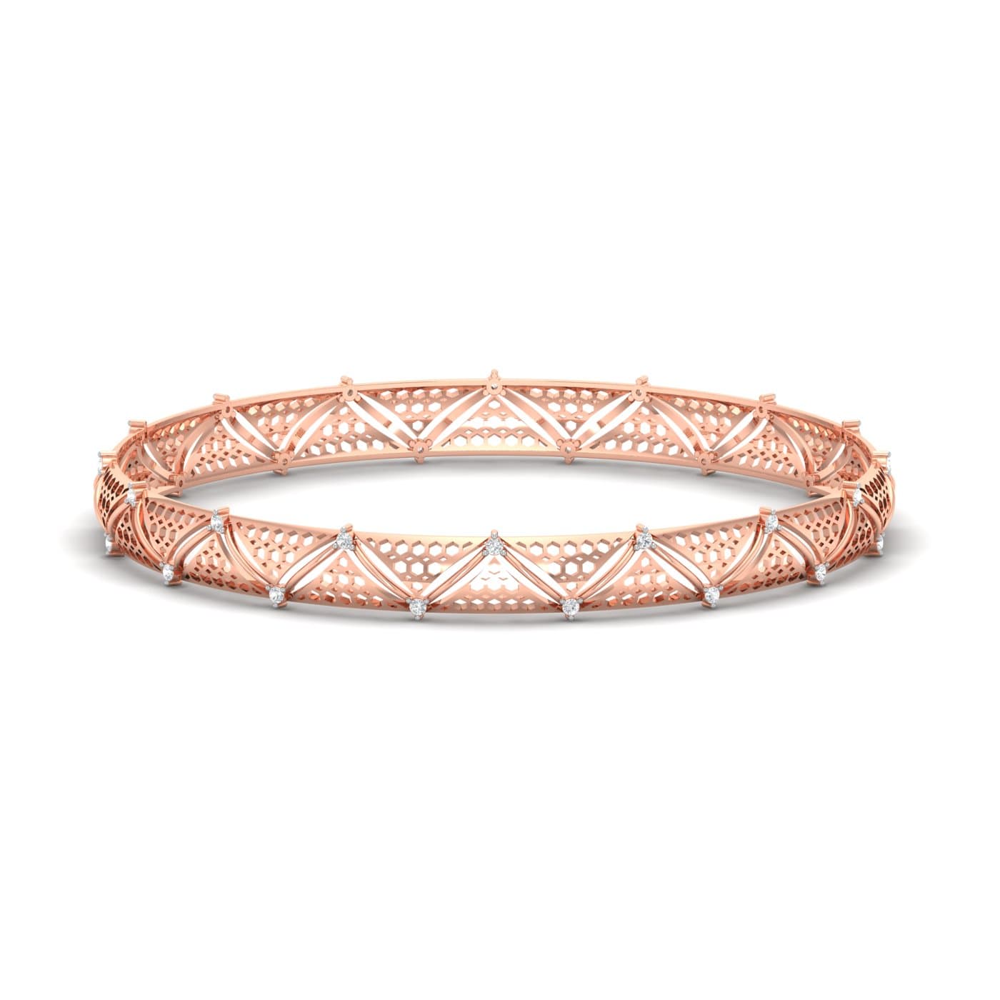 Aarohi Cut Out Diamond Bangles
