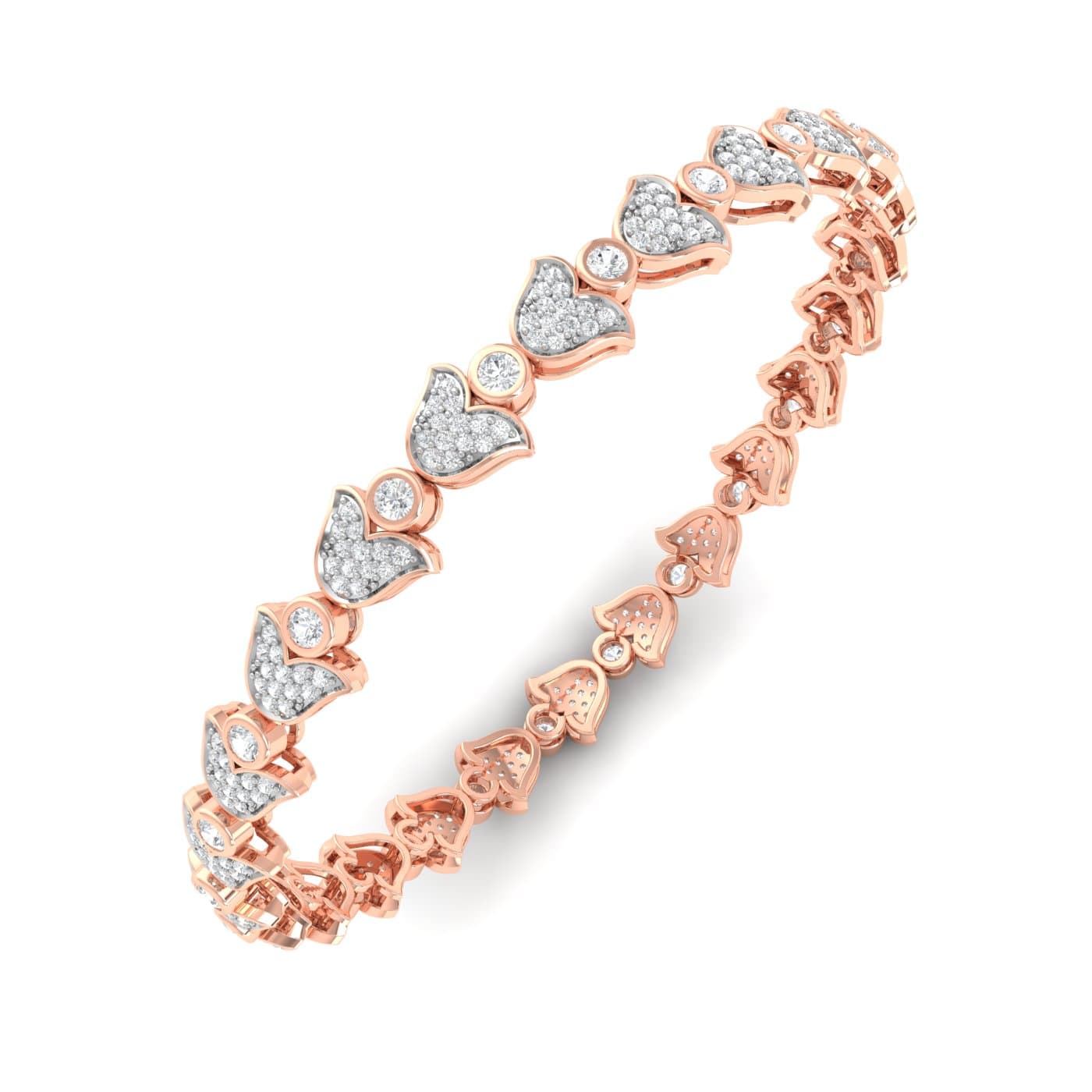 Tulip Diamond Bangle