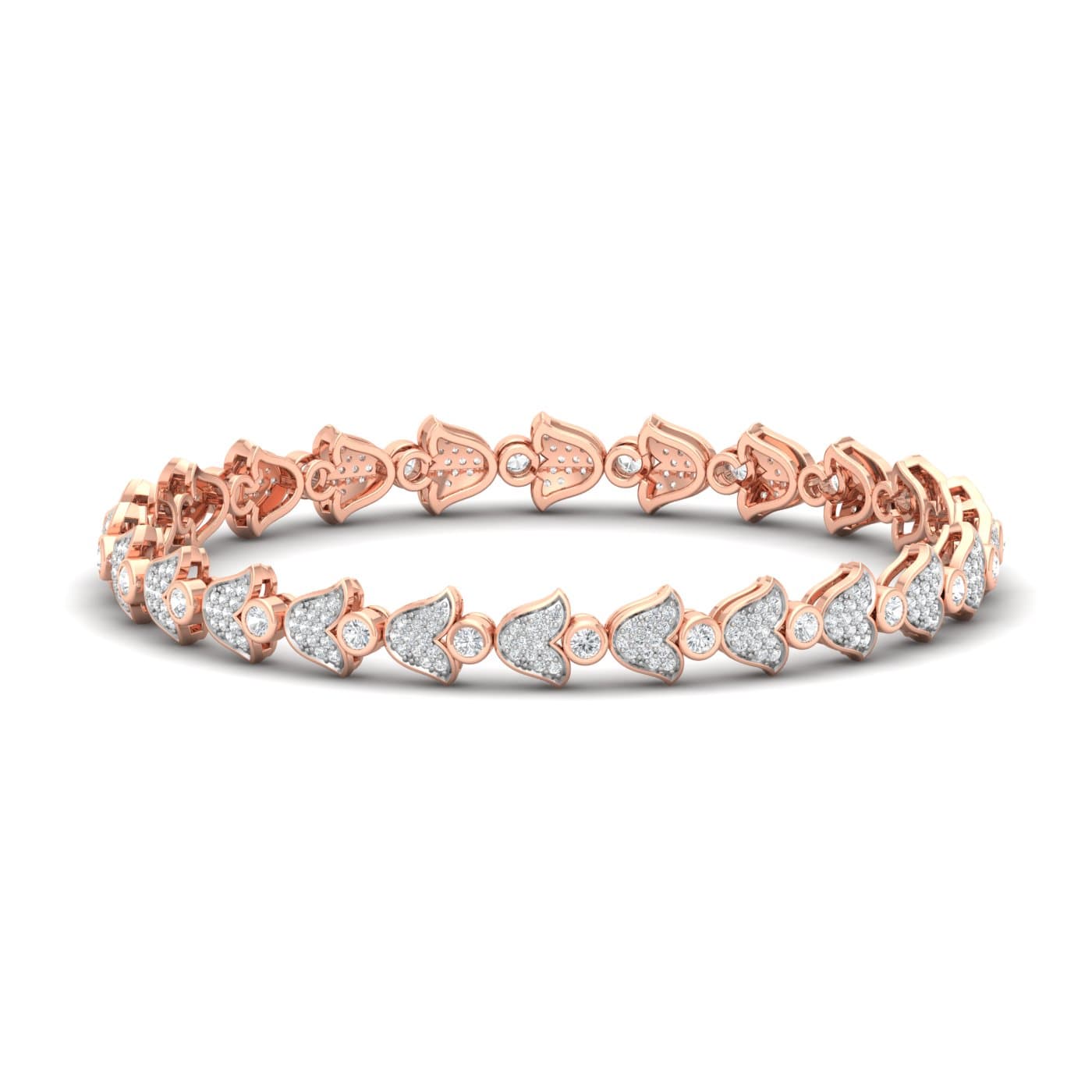 Tulip Diamond Bangle
