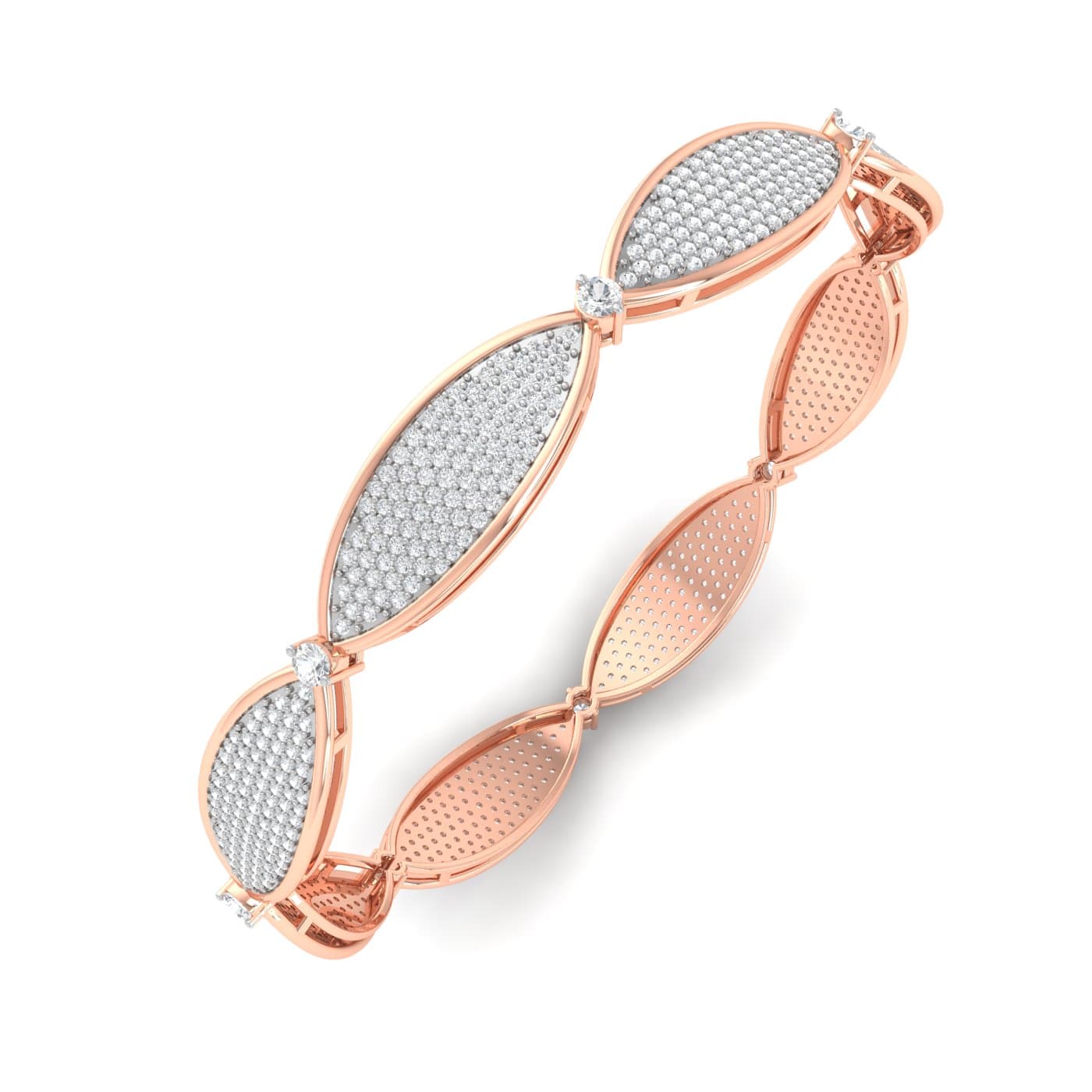 Twisted Diamond Bangle