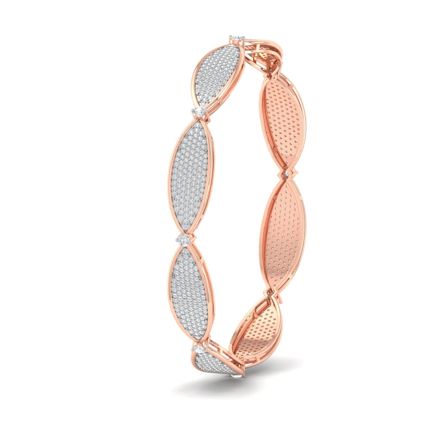 Twisted Diamond Bangle