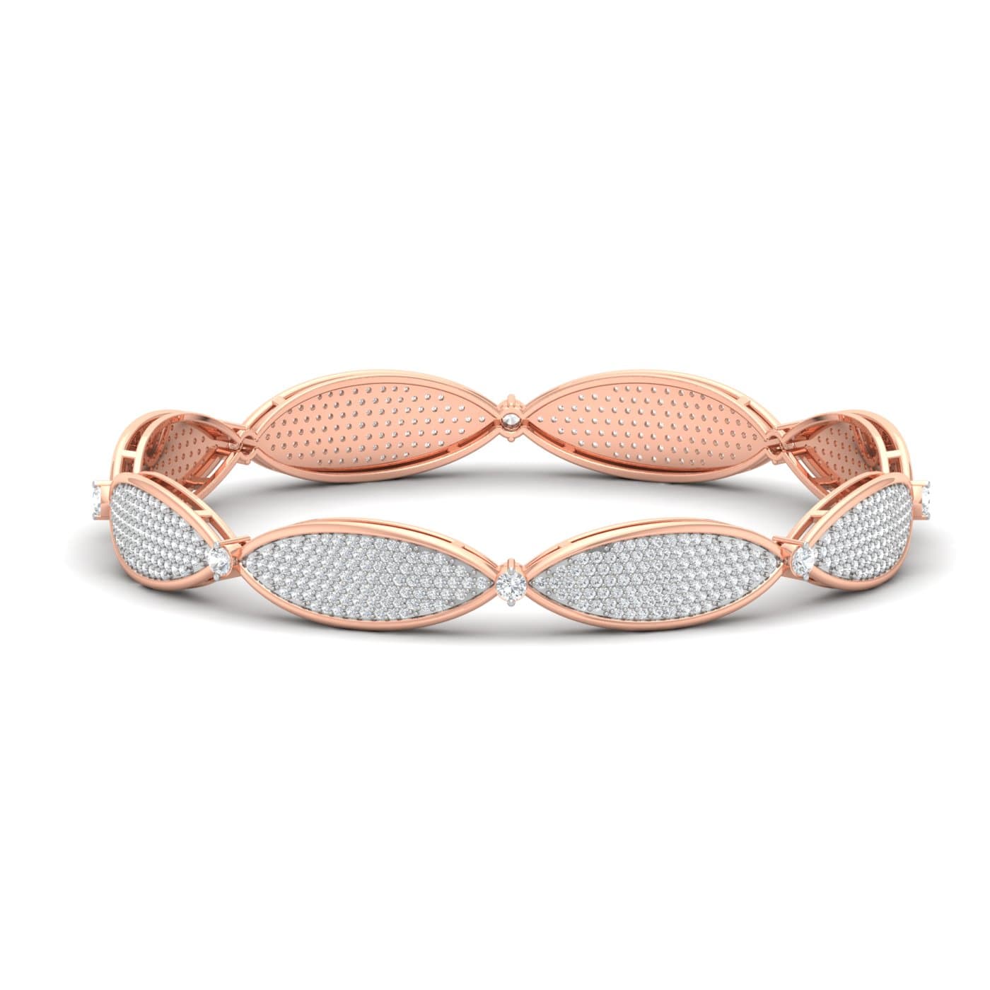 Twisted Diamond Bangle