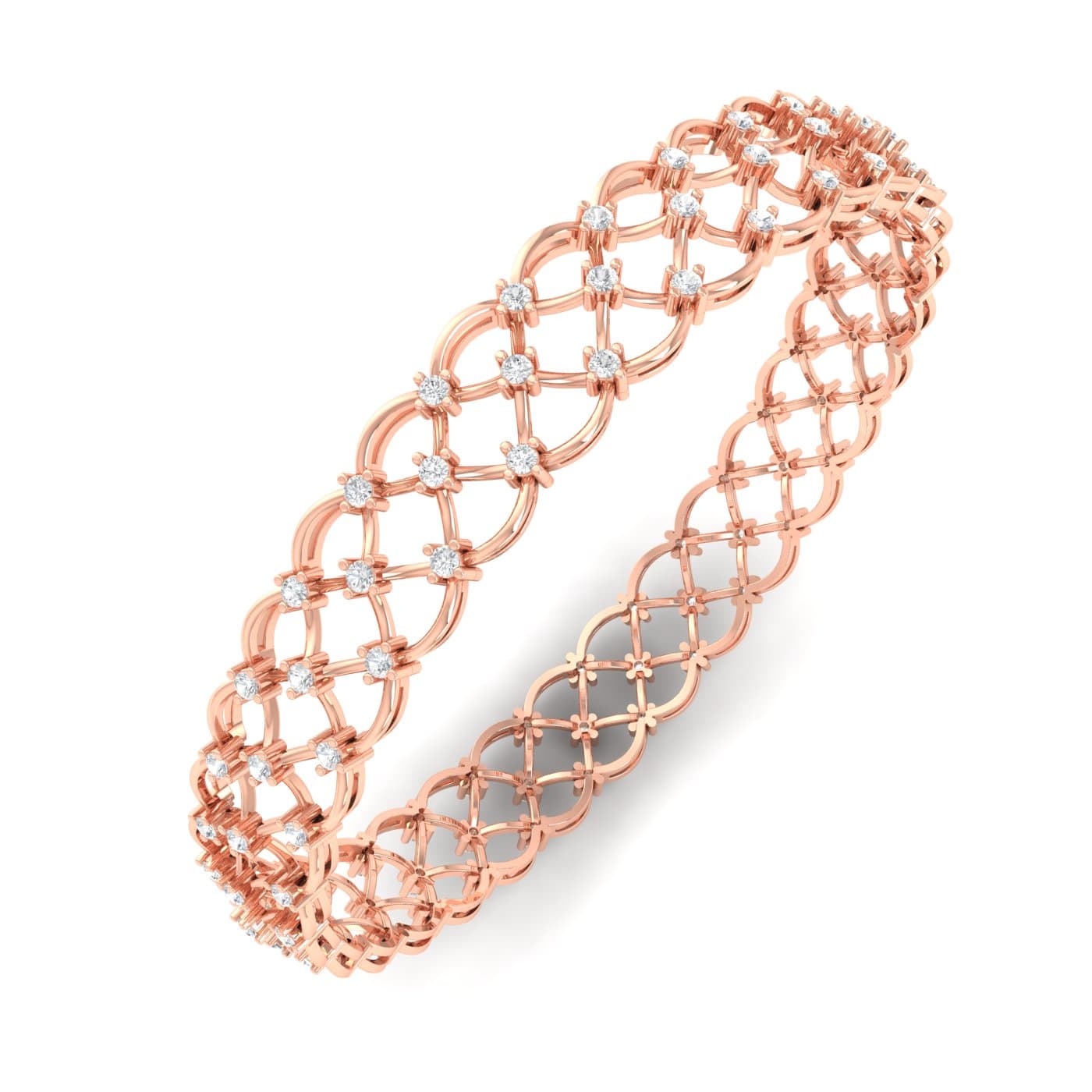 Warda Fancy Diamond Bangle