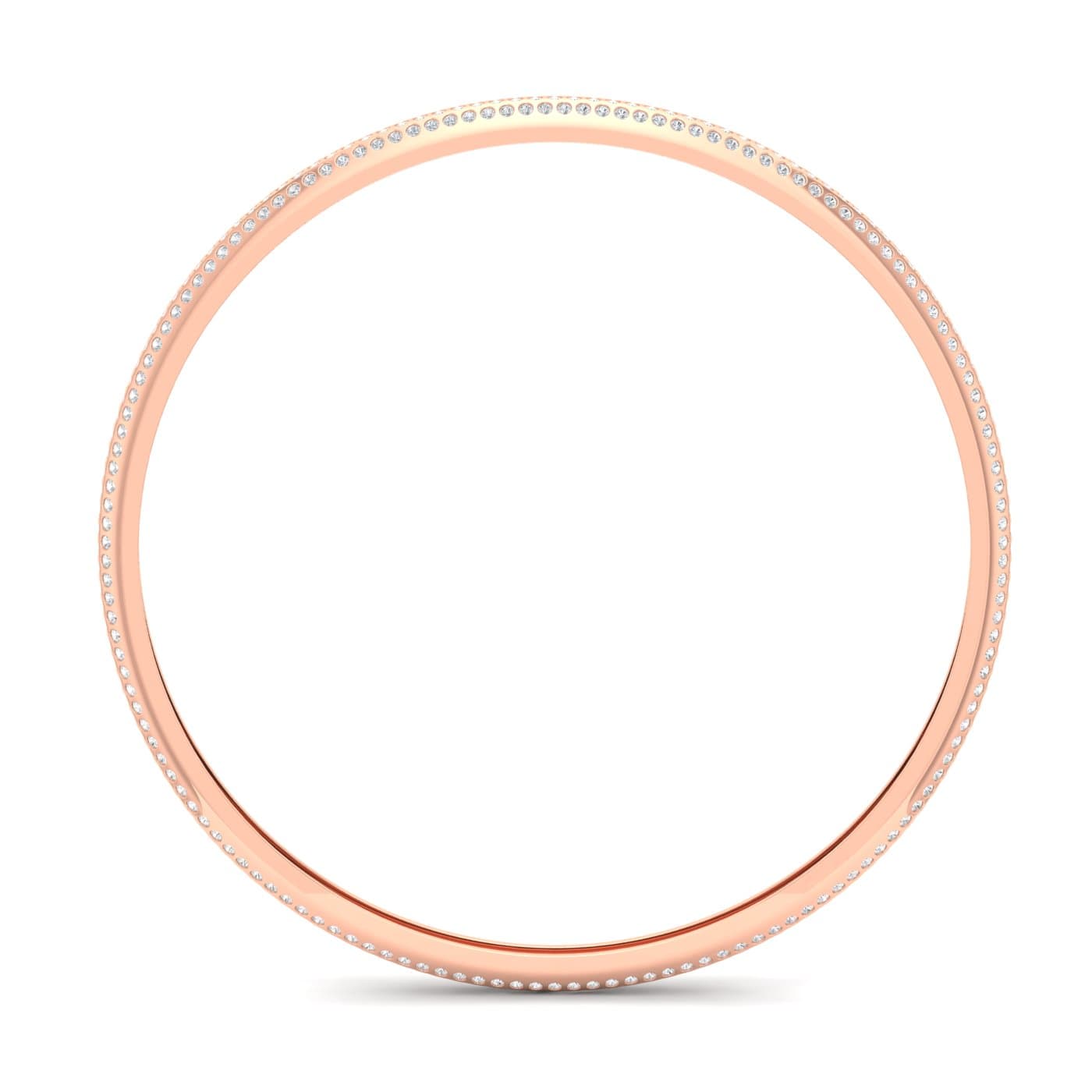 Plain Sparkling Diamond Bangle
