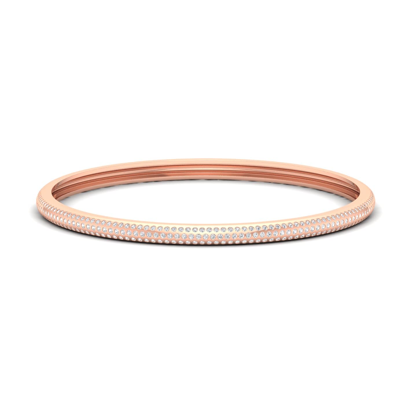 Plain Sparkling Diamond Bangle