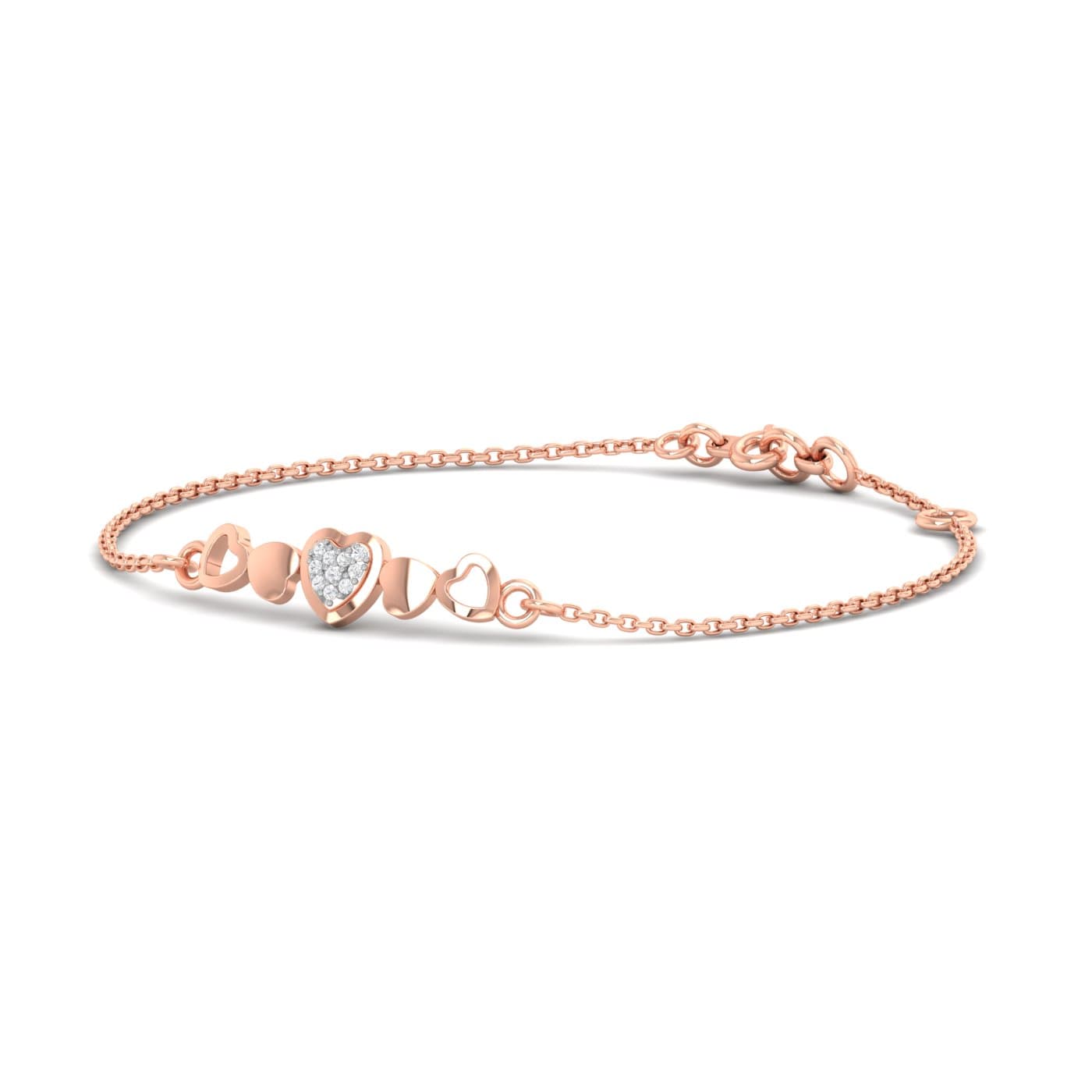 Love Heart Diamond Bracelet