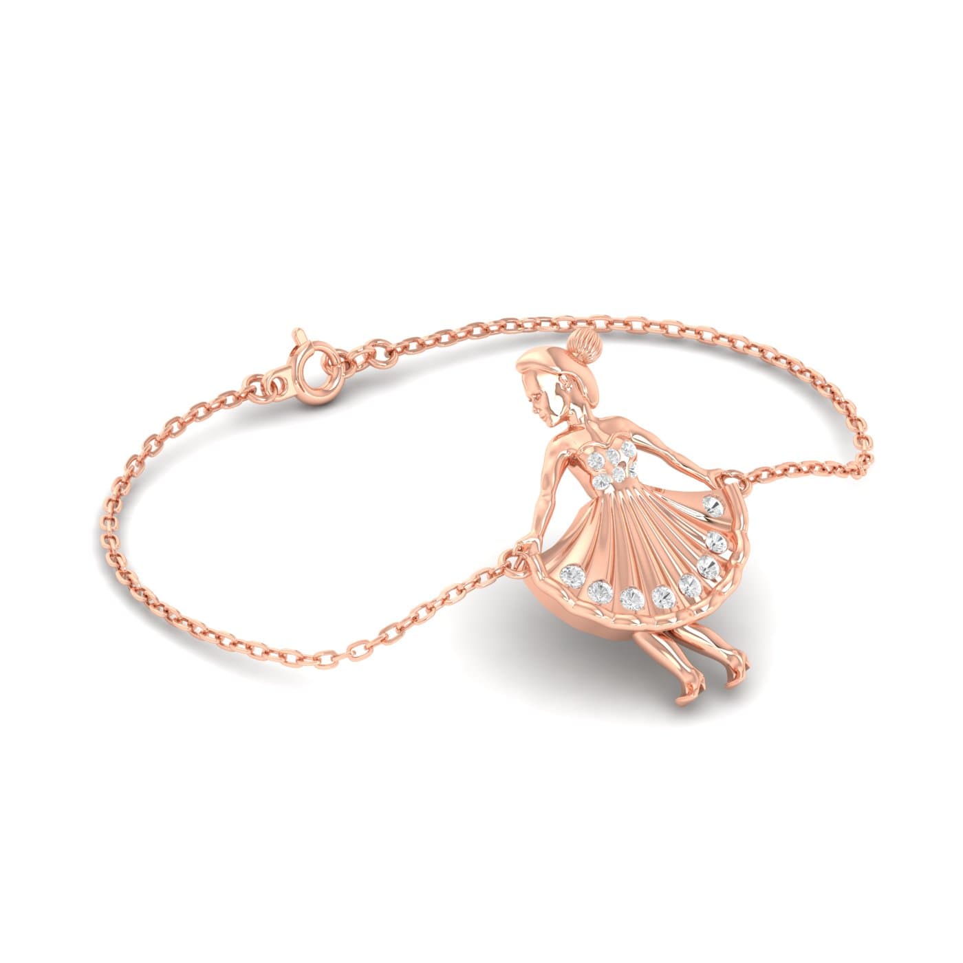 Dancing Doll Gold Kids Bracelet