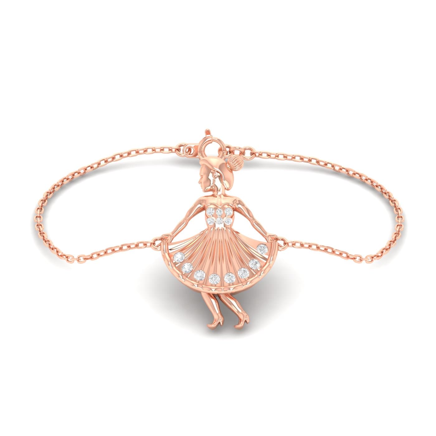 Dancing Doll Gold Kids Bracelet